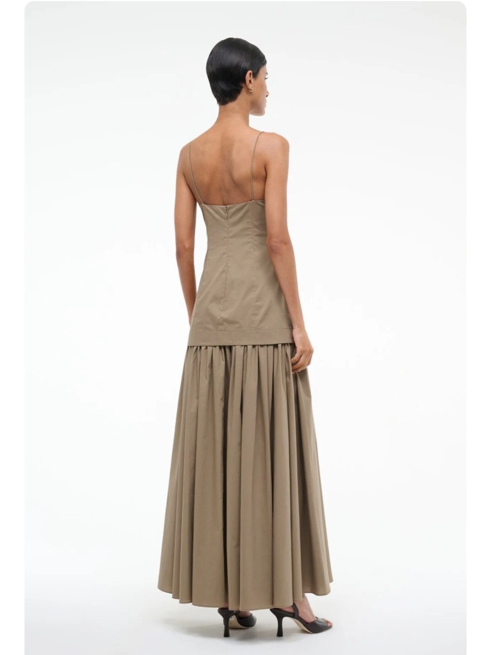 STAUD Ari Dress in Taupe - Picture 3 of 5